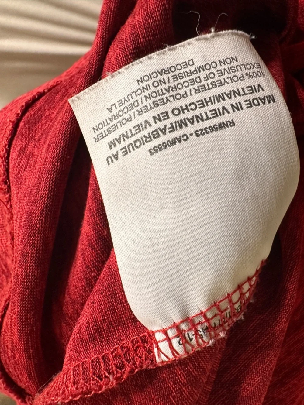Nike Red Heathered Hooded Long Sleeve Top dry fit - Picture 9 of 10